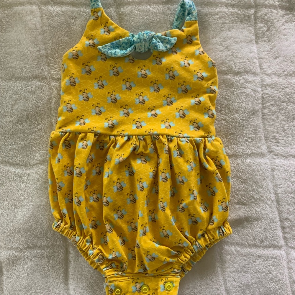 Handmade bee romper